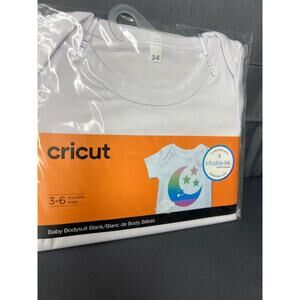 Baby Cricut Bodysuit Size 3-6 Month White NIP